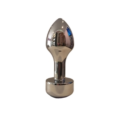 Plug Anal De metal Grande Con Base Gruesa y Piedra Púrpura