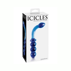 Consolador De Cristal Punto G y Próstata - Icicles 31 Azul en internet