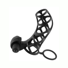 Funda Vibradora Con Anillo Para Pene - Extreme Silicone Power Cage - comprar en línea