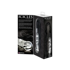 Latigo Bondage Con Consolador De Vidrio - Icicles Glass N38 - comprar en línea