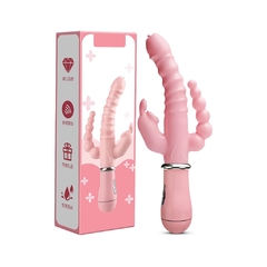 Vibrador Multi Orgásmico Triple Rosa - comprar en línea