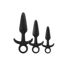 Set De Plugs Anales Con Anillo - Renegade Men's Tool Kit Black - comprar en línea