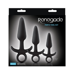 Set De Plugs Anales Con Anillo - Renegade Men's Tool Kit Black - Piccolo Boutique