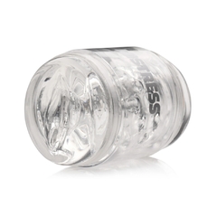 Mini Masturbador Doble Boca y Vagina - Mistress Double Shot Clear