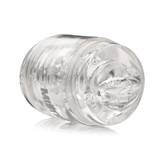 Mini Masturbador Doble Boca y Vagina - Mistress Double Shot Clear - comprar en línea