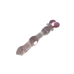 Dildo Consolador De Cristal - Corazon Rosa - comprar en línea