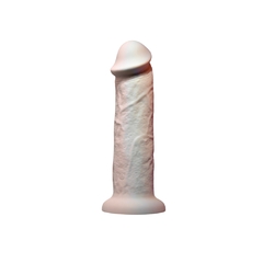 Dildo Consolador Vibrador - 7" Girthy Vibrating Dong Beige - comprar en línea