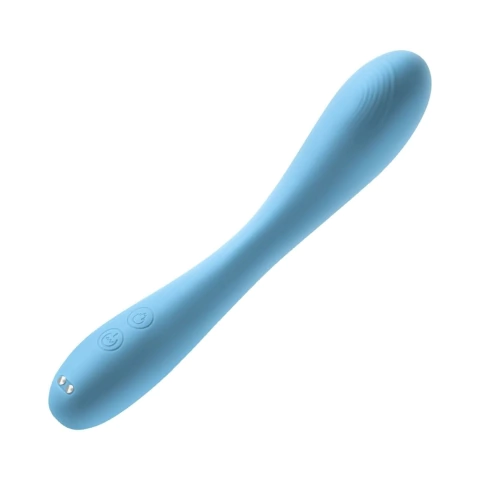 Vibrador Térmico De Silicona - Obsessions Rhett Azul