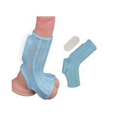 Funda Vibradora Pene y Testículos - Sleek Fit Power Sleeve Blue Nasstoys en internet