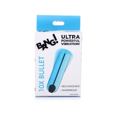 Imagen de Bala Vibradora Cromada Recargable - Bang 10x Azul