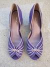 Nó peep toe Salto 5 bloco