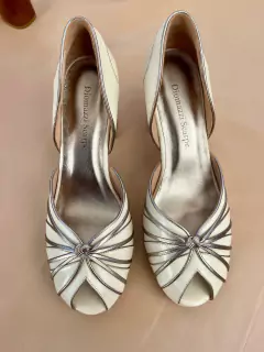 Nó peep toe salto 8 bloco - comprar online