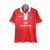 Camisa retrô do Benfica, modelo home da temporada 2004/2005, em cor vermelha com detalhes em branco.