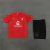 CONJUNTO AC MILAN TREINO CAMISA VERMELHO E SHORT PRETO 23/24 - buy online