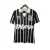 Camisa retrô do Corinthians II de 1990, com listras verticais em preto e branco e logo do time.