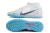 Chuteira Society Nike Air Zoom Mercurial 9 Academy TF-Branco/Azul