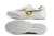 Chuteira Society Mizuno Morelia Sala Japan TF-Branco/Dourado