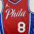 REGATA NBA SWINGMAN PHILADELPHIA 76 ERS-NIKEJORDAN-MASCULINA-Nº8 GEORGE na internet