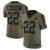 CAMISA FUTEBOL AMERICANO NFL CAROLINA PANTHERS-MASCULINA-SALUTE TO SERVICE-Nº 51 MILLS 22 MCCAFFREY - comprar online
