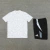 CONJUNTO REAL MADRID TREINO CAMISA BRANCA E SHORT PRETO 22/23 - (cópia)