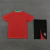 CONJUNTO SELEÇÃO PORTUGAL-TRAINING-NIKE-CAMISA VERMELA E SHORT PRETO-2024/2025 - comprar online