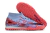 Chuteira Society Nike Air Zoom Mercurial 9 Academy TF-Azul/Rosa