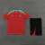 CONJUNTO SELEÇÃO PORTUGAL-TRAINING-NIKE-CAMISA VERMELA E SHORT PRETO-2024/2025