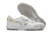 Chuteira Society Mizuno Morelia TF-Branco/Prata
