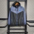 JAQUETA CORTA VENTO NAPOLI 23/24 EA7-MASCULINA- AZUL/PRETO