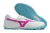Chuteira Society Mizuno Morelia Sala Japan TF-Branco/Rosa