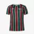 Camisa de futebol masculina do Fluminense, modelo 24/25, nas cores verde e vinho com listras verticais.