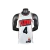 Camisa regata masculina do Houston Rockets, modelo Swingman, número 4, com design em branco e detalhes em vermelho e preto.