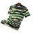 Camisa masculina da seleção de Portugal, modelo de treinamento 25/26, com estampa camuflada nas cores verde e preto, e detalhe do escudo da seleção.