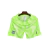 Shorts de futebol masculinos Nike Barcelona 24/25 na cor verde neon, com escudo do time e logo da Nike.