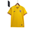 Camisa amarela da seleção da Romênia, modelo home 23/24, com detalhes nas mangas e escudo da equipe.