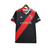 Camisa masculina do River Plate, modelo terceiro 23/24, na cor preta com detalhes em vermelho e branco.