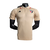Camisa polo masculina bege do São Paulo FC, modelo 23/24 da Adidas, com detalhes em vermelho e logo do time.