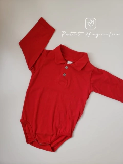 Imagen de Body manga larga con cuelllito tipo chomba