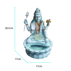 Fonte De Água Shiva Flor De Lótus Led 28cm 01062 - comprar online