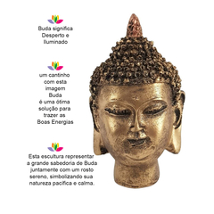 Cabeça De Buda Boas Vibrações 14cm 05544 - loja online