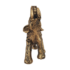 Escultura Elefante Indiano Pequeno Folhas Bibelô 9cm 14025 na internet