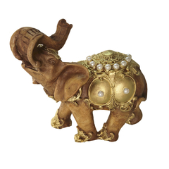Elefante Bolinha Decorado Pérolas 19cm 15587 na internet