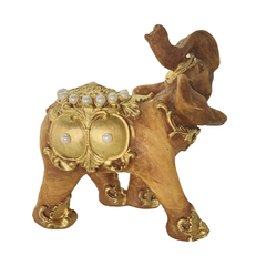Elefante Bolinha Decorado Pérolas 19cm 15587 - Loja Mana Omॐ