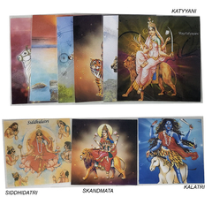 Cartões Com As 9 Encarnações de Maa Durga - Loja Mana Omॐ