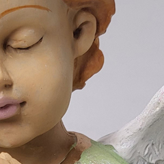 Imagem do Estátua Decorativa Anjo menino Rezando Grande 28046