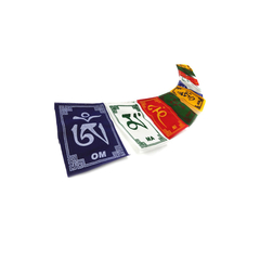 Bandeiras De Oração Budista Tibetana Om Mani Padme Hum Mantra - 8cm