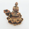 Incensario Buda Hindu Flor de lotus 12cm Resina 13081