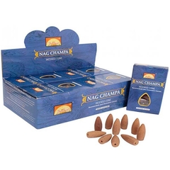 Incenso Cone Cascata Nag Champa Caixa Com 10 Cones na internet