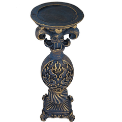 Castiçal Flor de Lis Com Suporte para Vela Par 22320 - comprar online