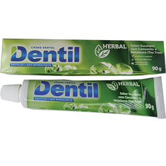 Creme Dental Vegano Dentil Herbal Camomila e Malaleuca Flúor + Cálcio 90g - comprar online
